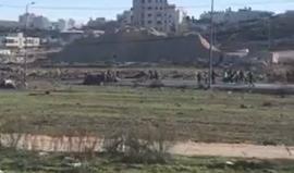 #فيديو من المواجهات مع الاحتلال على مدخل مدينة البيرة في الضفة الغربية