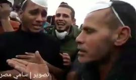 جانب من الفكاهة خلال المواجهات مع الاحتلال على الحدود الشرقية لقطاع غزة.