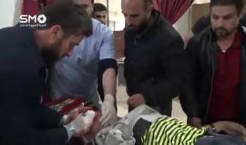 #شاهد| طفل سوري ضحية لقصف قوات الأسد على بلة النعيمة في #درعا