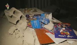 قصف روضة اطفال في #دوما في محافظة ريف #دمشق قبيل الغروب وسقوط جرحى أطفال في محيط الروضة وشهيد في غارة أخرى