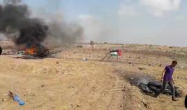 مواجهات عنيفة وسحب للسياج شرق مدينة غزة
بث أيمن الهسي