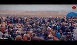 #شاهد .. فعاليات #مسيرة_العودة_الكبرى شرق مخيم جباليا شمال قطاع غزة.