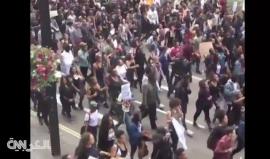 احتجاجات في بريطانيا على عنف الشرطة الأمريكية ضد السود