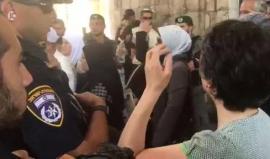 النائب العربي في الكنيست حنين الزعبي تحاول الوصول عبر حواجز الاحتلال للمسجد الأقصى