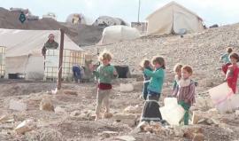 ريف حلب- أوضاع سيئة يعيشها النازحين في مخيم الجبل العشوائي بمدينة جرابلس