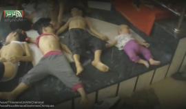 Assad met protesters with fire and sarin
#AssadThreatensUsWithChemical
أنقذوا الإنسانية .. أنقذوا أطفال سوريا من إرهاب بشار الأسد