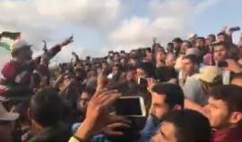 #مباشر تواصل اعتداءات قوات الاحتلال على المتظاهرين شرق خانيونس في #جمعة_الشباب_الثائر