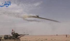 #شاهد طائرات مروحية روسية تغير بكثافة على طريق تدمر دير الزور