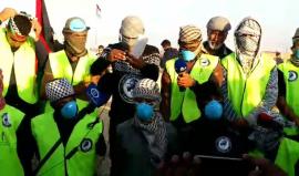 #مباشر مؤتمر صحفي لوحدة مكافحة الغاز من مخيم العودة بخانيونس.
تصوير: أحمد البطة