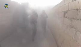 مشاهد مروعة من القصف الجوي على مدينة #تلبيسة  بريف #حمص الشمالي