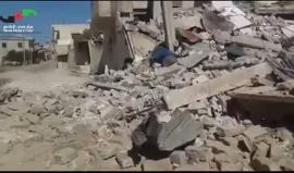 #شاهد الدمار الذي خلفه القصف الجوي الروسي على قرية تيرمعلة بحمص ليلا