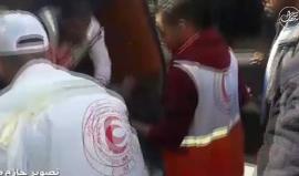 #فيديو اصابة مواطنين فلسطينيين برصاص الاحتلال شرق البريج على حدود وسط قطاع غزة