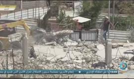 قوات الاحتلال تهدم مبنى في قرية الزعيم شرق #القدس المحتلة
