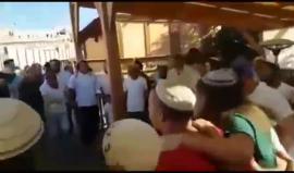 #شاهد رقصات استفزازية لجماعة "طلاب لاجل الهيكل" خلال استعدادهم لاقتحام المسجد الأقصى صباح اليوم