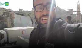 #شاهد| بكاء المصور الصحفي عامر الشامي خلال تغطيته لما يجري في #الغوطة_الشرقية