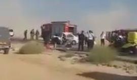 #شاهد إصابة عدد من جنود الاحتلال بجروح خطيرة في حادث سير على طريق البحر الميت قبل قليل.