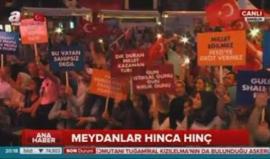 أتراك يواصلون التظاهر في مدينة #سامسون قبل قليل