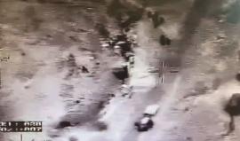 الاحتلال ينشر تصوير جوي لعملية الدهس التي نفذها الشهيد يعقوب أبو القيعان.