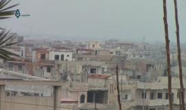 #حمص #الرستن- خرق للهدنة بقصف بالرشاشات والهاون من كتيبة الهندسة على أحياء المدينة