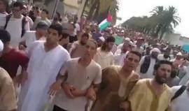 #فيديو جزائريون يخرجون نصرة للقدس وفلسطين
