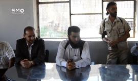 #شاهد .. اللحظات الأولى للتفجير الانتحاري الذي استهدف شخصيات قيادية في المعارضة السورية في مدينة #إنخل بريف #درعا