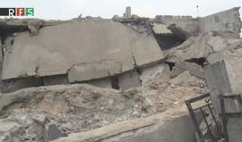 #شاهد | مسجد بلدة "الجينة" بريف حلب الغربي، الذي استهدفه الطيران الحربي خلال صلاة الجمعة مساء أمس مما أوقع عشرات الشهداء والجرحى.