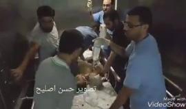 #عاجل| المشاهد الأولى للشهيد فادي النجار الذي استشهد متأثرا بجراحه أصيب بها بمواجهات مع الاحتلال شرق خانيونس جنوب قطاع غزة مساء اليوم