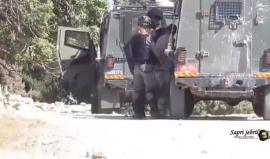 #شاهد
لحظة اعتقال شاب ومواجهات عنيفة في بلدة تقوع جنوب شرق بيت لحم 
تصوير صبري جبريل