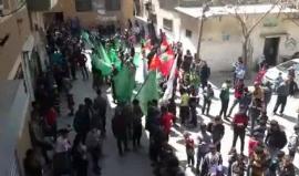 #شاهد  جنازة الشهيد ناجي أبو حجير من مخيم البريج وسط قطاع غزة الذي ارتقى بالأمس خلال مسيرة العودة الكبرى