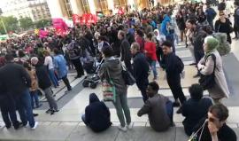 #مباشر2 مظاهرات لليوم الثاني في العاصمة الفرنسية باريس رفضا لمجازر الاحتلال في قطاع غزة ونقل السفارة الأمريكية للقدس