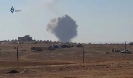 قصف الطيران التركي على مواقع تنظيم الدولة في القرى المحيطة بمدينة الباب