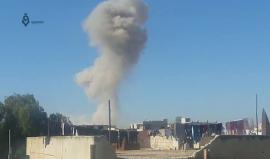 #سوريا قصف بالطيران الحربي على أحياء درعا البلد