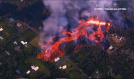 #فيديو الحمم البركانية في هاواي تلتهم عشرات المنازل