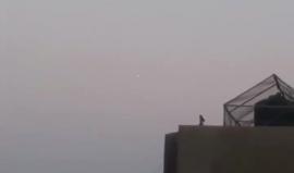 #فيديو لانطلاق صواريخ القبة الحديدية في أجواء شرق مدينة غزة في أعقاب اطلاق صواريخ المقاومة