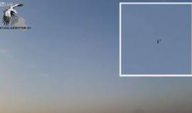 فيديو نشر مؤخرا يظهر لحظة اسقاط طائرة بدون طيار قرب الموصل قبل اشهر من قبل مسلحين أكراد