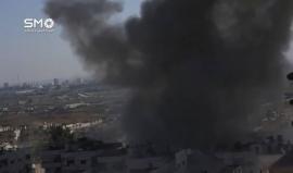 #شاهد غارات عنيفة استهدفت حي الوعر المحاصر في حمص ظهر اليوم