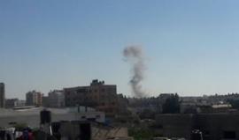 مشاهد للقصف الحربي الصهيوني شرق حي التفاح شرق مدينة #غزة