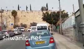 #شاهد | الاحتلال يرفع الأعلام "الإسرائيلية" على السور الجنوبي للبلدة القديمة في القدس.