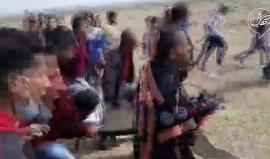 #فيديو اصابة مواطن برصاص الاحتلال خلال مشاركته في مسيرة العودة شرق خانيونس