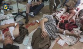 ينصح بعدم مشاهدة الأطفال +18 
حقيقة المشهد في مدينة #حلب المحاصرة.. العشرات من الشهداء والجرحى وغارات غير مسبوقة على الأحياء السكنية 
#HolocaustAleppo