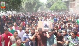 فيديو: مشاهد ومقتطفات مصورة من تشييع شهداء الشجاعية اليوم