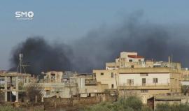 سوريا - ريف درعا : طيران النظام الحربي يشن غارات جوية على مدينة الحراك