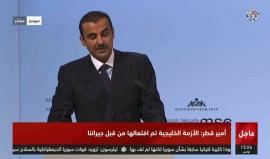 أمير قطر في مؤتمر ميونيخ للأمن: #قطر لا زالت واحدة من أكثر الدول في العالم أمنا وسلامًا رغم الحصار الجوي والبحري والبري.