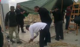 #فيديو اقامة خيام على أنقاض "مدرسة زنوتا" قضاء الظاهرية بالخليل التي هدمها الاحتلال فجر اليوم