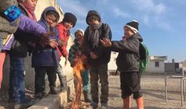معاناة الأطفال خلال الذهاب لمدارسهم بريف حلب الجنوبي
