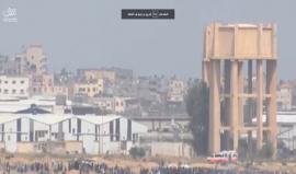بث #مباشر من الجانب الصهيوني لتجمع الفلسطينيين على السياج الفاصل شرق مدينة غزة مع بدء فعاليات الجمعة الثالثة من #مسيرة_العودة_الكبرى