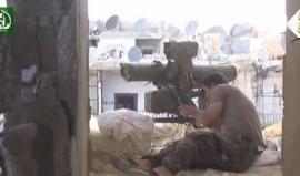 في نفس المكان .. المعارضة السورية تستهدف قوات النظام في الراموسة - حلب 4 مرات بصواريخ مواجهة