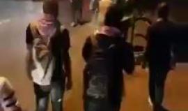 تظاهرة تضامناً مع الأسير المضرب عن الطعام  بلال كايد وسط مدينة حيفا