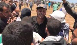 #شاهد لحظة ارتقاء الشهيد أنس قديح اثر إصابته برصاص الاحتلال شرق خانيونس.