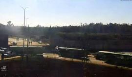 #مباشر بدء تحرك الحافلات لاجلاء المدنيين المحاصرين في حلب